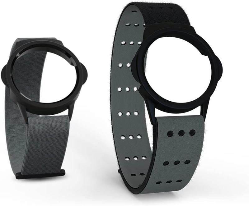 MYZONE MZ-Switch Replacement Arm & Wrist Straps - Grey - Vibrant, Adjustable & Comfortable Replacement Fitness Band for the MZ-Switch - Image 1